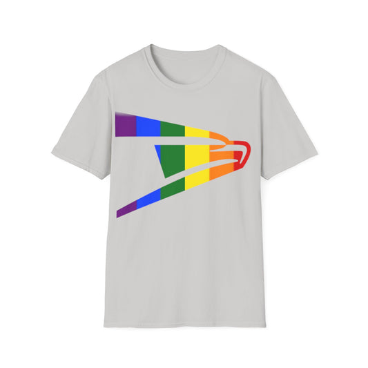 Postal Worker USPS 'Big Eagle' PRIDE LGBTQ+ Unisex Softstyle T-Shirt