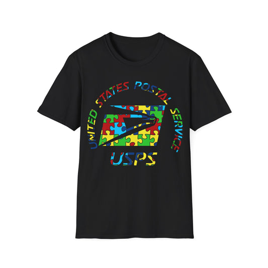 Postal Worker Softstyle T-Shirt Autism Awareness V2