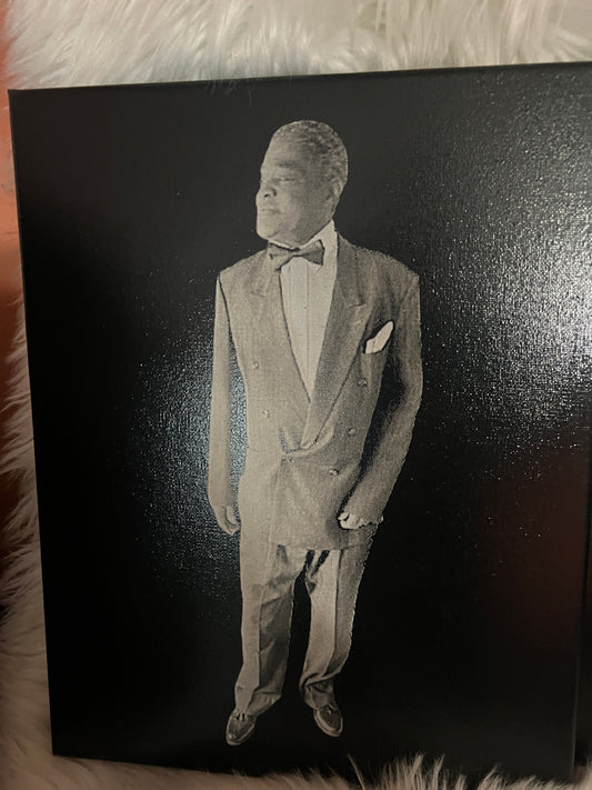 11"x14" Laser Engraved Cloth Canvas Wall Art