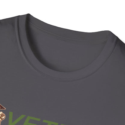 Postal Worker USPS Marine Coprs Vet Olive Green Unisex Softstyle T-Shirt