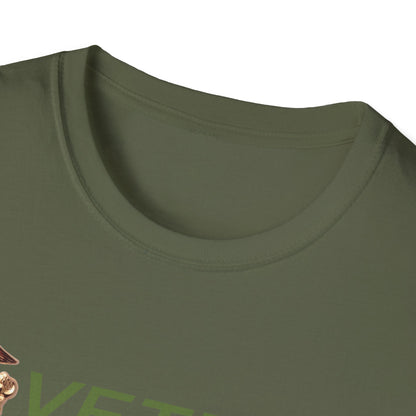 Postal Worker USPS Marine Coprs Vet Olive Green Unisex Softstyle T-Shirt