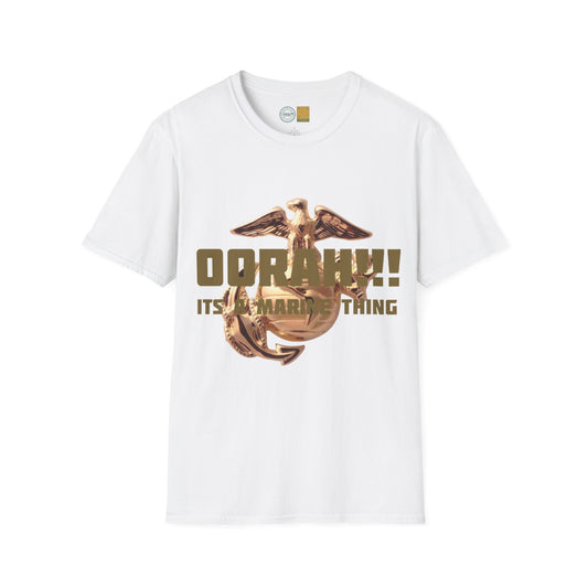 (Military Collection) Marine Corps Humor and funny collection 'Marine Thing' Unisex Softstyle T-Shirt