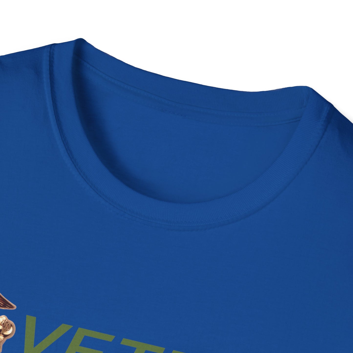 Postal Worker USPS Marine Coprs Vet Olive Green Unisex Softstyle T-Shirt
