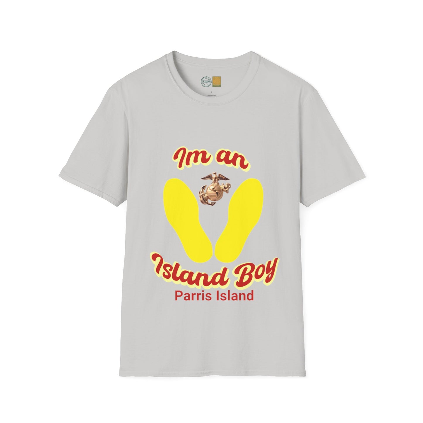 (Military Collection) Marine Corps Humor and funny collection 'Island Boy' Unisex Softstyle T-Shirt