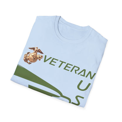 Postal Worker USPS Marine Coprs Vet Olive Green Unisex Softstyle T-Shirt