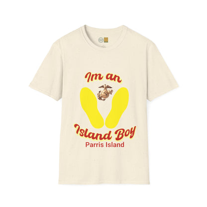 (Military Collection) Marine Corps Humor and funny collection 'Island Boy' Unisex Softstyle T-Shirt