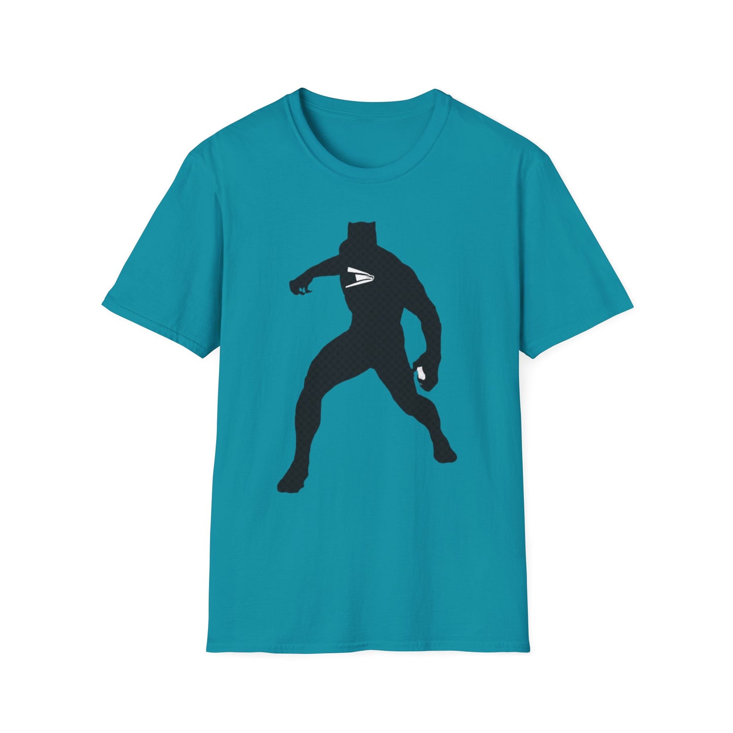 Postal Worker USPS Super Hero collection featuring Postal Panther Unisex Softstyle T-Shirt