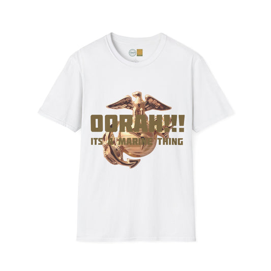 (Military Collection) Marine Corps Humor and funny collection 'Marine Thing' Unisex Softstyle T-Shirt