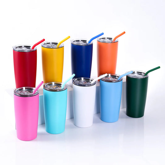 (Laser Engraved) 20oz Classic Tumbler With Handle, Lid, & Straw