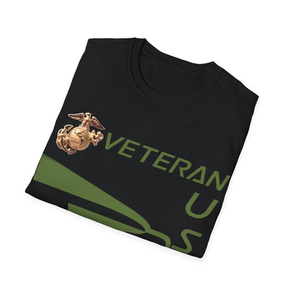 Postal Worker USPS Marine Coprs Vet Olive Green Unisex Softstyle T-Shirt
