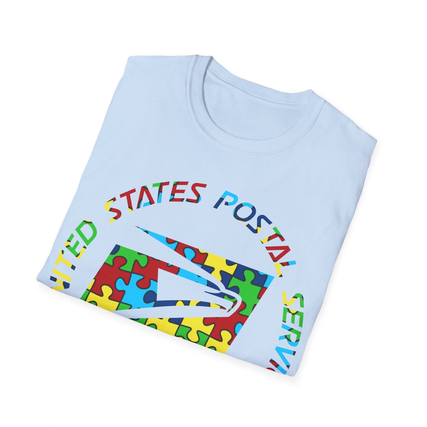Postal Worker Softstyle T-Shirt Autism Awareness V2