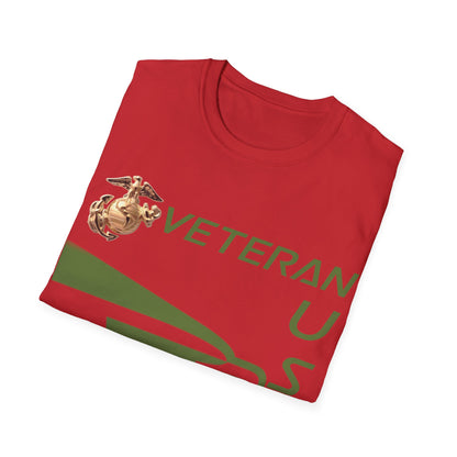 Postal Worker USPS Marine Coprs Vet Olive Green Unisex Softstyle T-Shirt