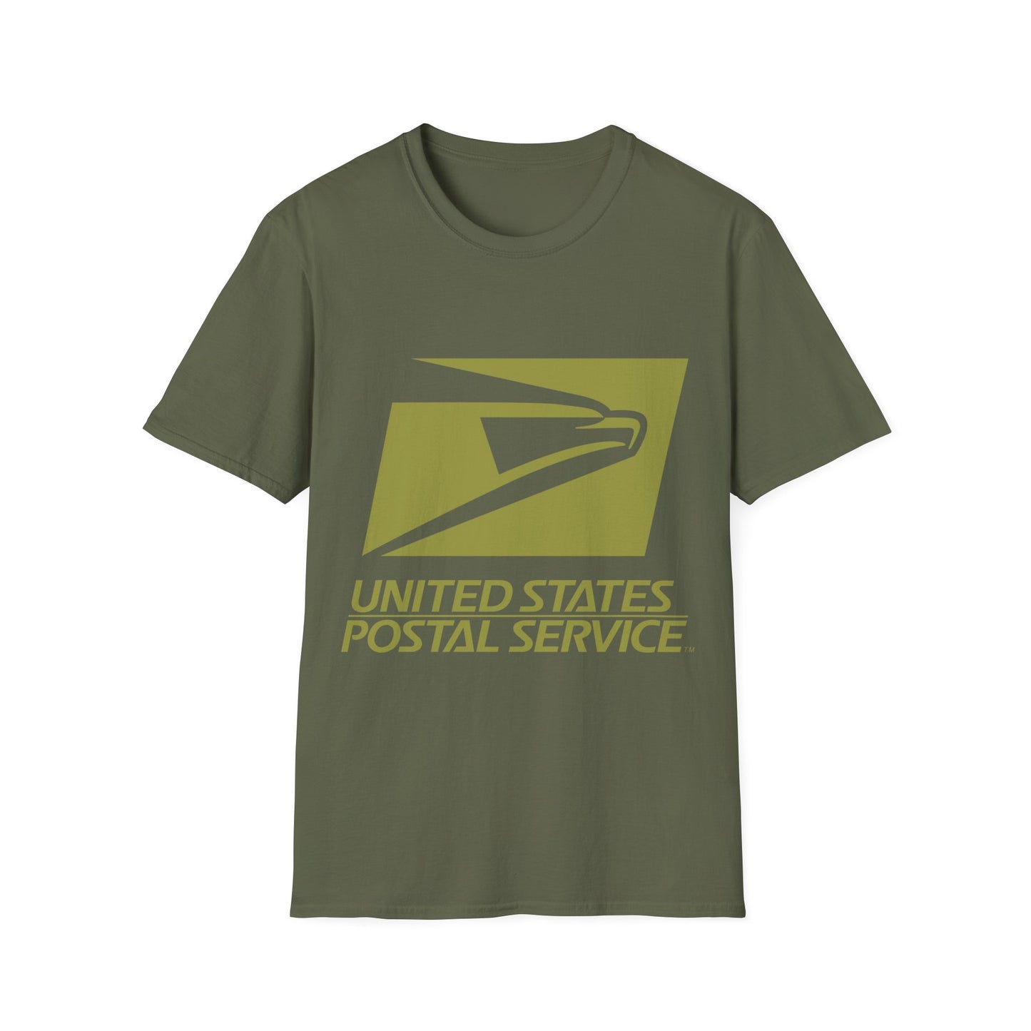 Postal Worker USPS Military Green  Unisex Softstyle T-Shirt