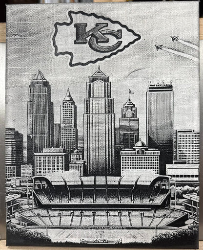 11"x14" Laser Engraved Cloth Canvas Wall Art