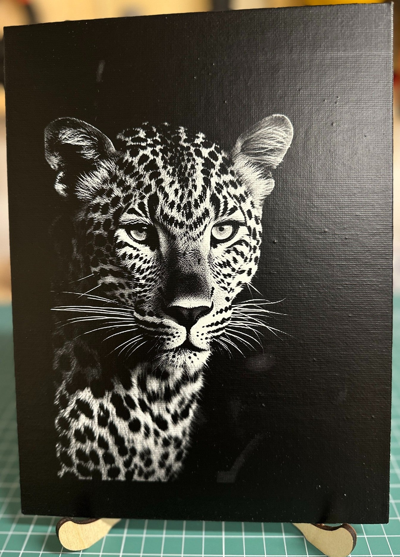 11"x14" Laser Engraved Cloth Canvas Wall Art