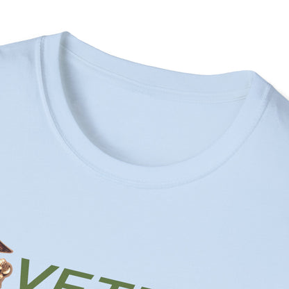 Postal Worker USPS Marine Coprs Vet Olive Green Unisex Softstyle T-Shirt
