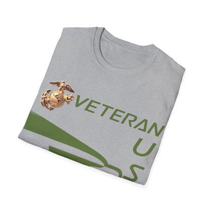Postal Worker USPS Marine Coprs Vet Olive Green Unisex Softstyle T-Shirt