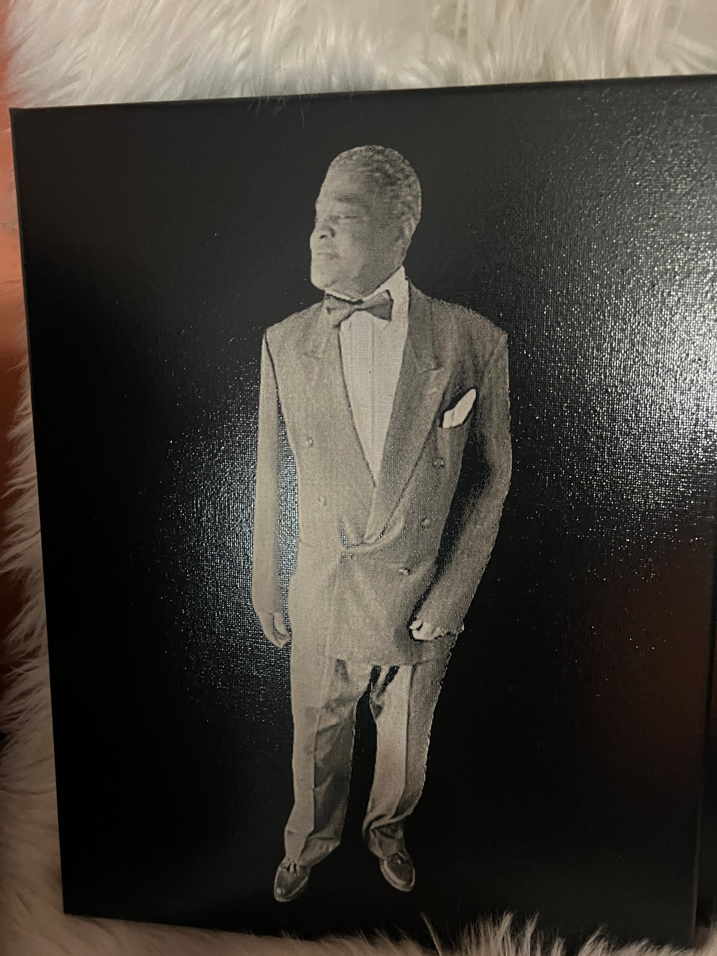 11"x14" Laser Engraved Cloth Canvas Wall Art