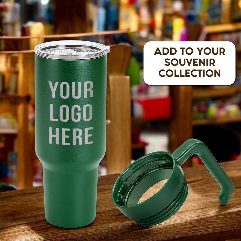 Laser Engraved Personalized 30oz/40oz Tumbler With Handle Lid & Straw