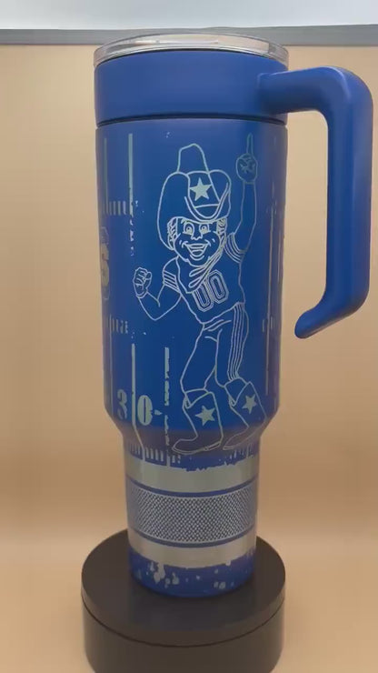 Laser Engraved Personalized 30oz/40oz Tumbler With Handle Lid & Straw