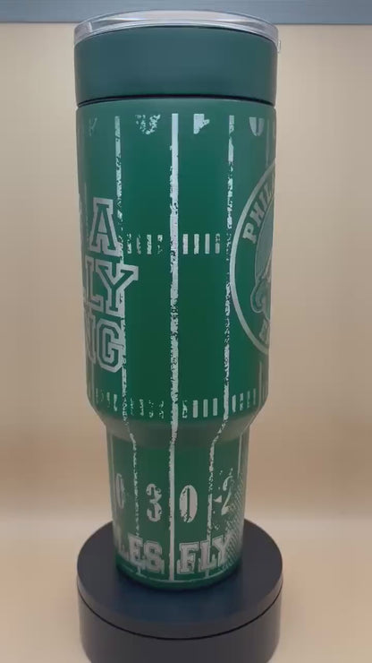 Laser Engraved Personalized 30oz/40oz Tumbler With Handle Lid & Straw